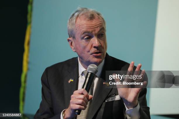 Phil Murphy, governor of New Jersey, speaks during the Aspen Ideas Climate conference in Miami Beach, Florida, US, on Tuesday, May 10, 2022. The...