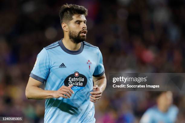 Nestor Araujo of Celta de Vigo during the La Liga Santander match between FC Barcelona v Celta de Vigo at the Camp Nou on May 10, 2022 in Barcelona...