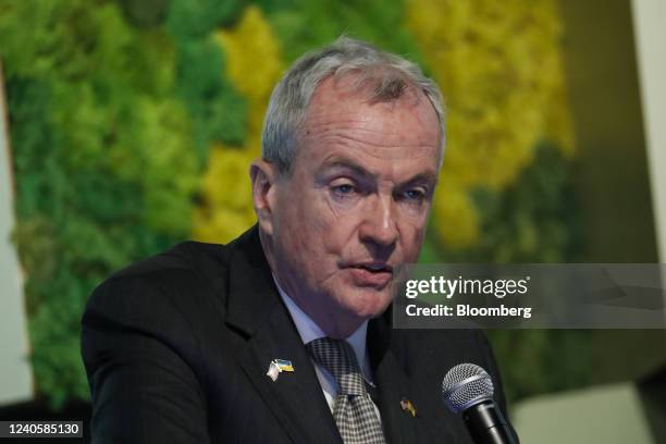 Phil Murphy, governor of New Jersey, speaks during the Aspen Ideas Climate conference in Miami Beach, Florida, US, on Tuesday, May 10, 2022. The...
