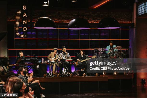 The Late Late Show with James Corden airing Monday, May 9 with guests Anthony Anderson and Michael Bublé. Pictured with: Steve Scalfati, Tim Young,...