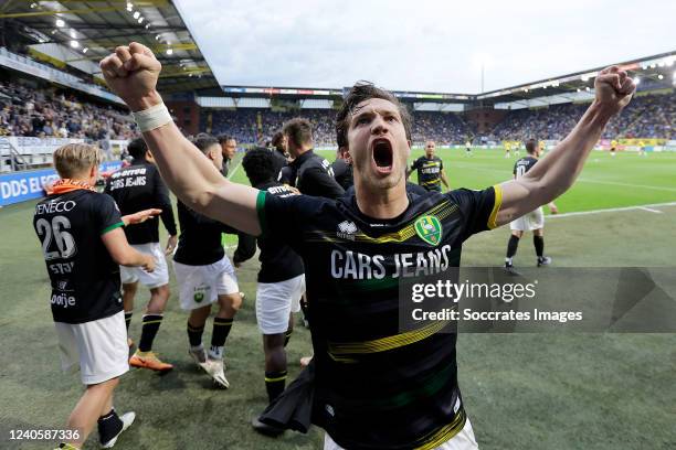 Herve Matthys of ADO Den Haag, celebrate 1-2 during the Dutch Keuken Kampioen Divisie match between NAC Breda v ADO Den Haag at the Rat Verlegh...