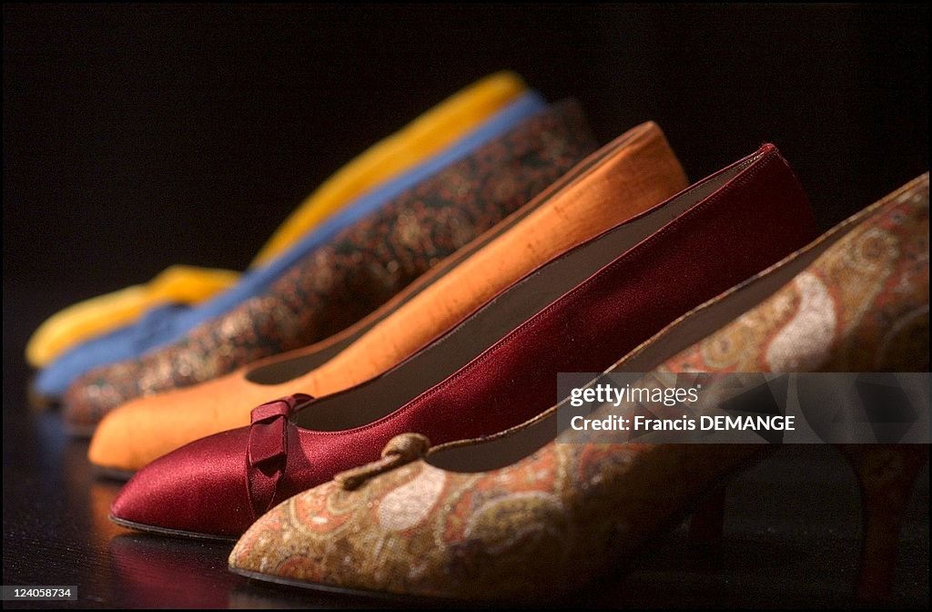 Exhibition Of Princess Lilian Of Belgium'S Dresses At Fashion Designer Natan'S, Before They Are Auctioned At Sotheby'S In London, In Brussels, Belgium On January 16, 2002.