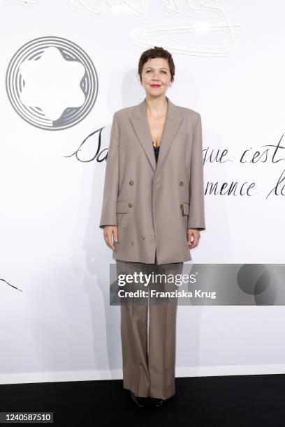 Maggie Gyllenhaal during the Montblanc House opening on May 10, 2022 in Hamburg, Germany.