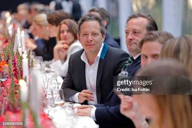 Trystan Puetter attends the Montblanc House opening on May 10, 2022 in Hamburg, Germany.