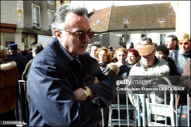 Funerals of Bernard Loiseau In Saulieu, France On February 28, 2003 - Alain Ducasse.