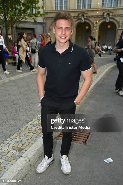 Lennart Borchert during the GZSZ 30th anniversary party at Kolle-Kiez on May 10, 2022 in Potsdam, Germany.