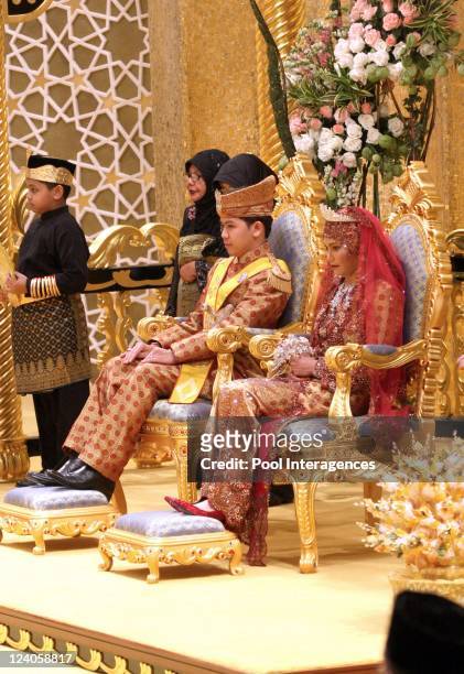 Royal Wedding of the Princess Majededah the daughter of the Sultan of Brunei Hassanal Bolkiah,with Yag Mulia Pengiran In Brunei Darussalam On June...