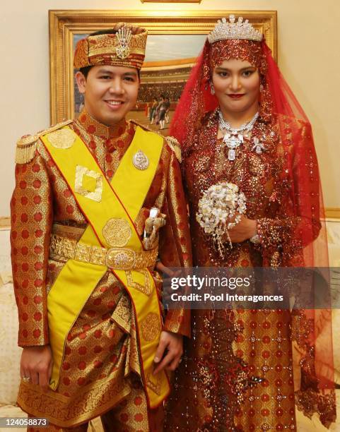 Royal Wedding of the Princess Majededah the daughter of the Sultan of Brunei Hassanal Bolkiah,with Yag Mulia Pengiran In Brunei Darussalam On June...