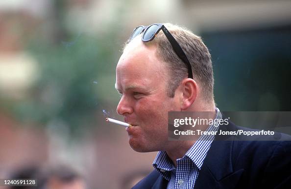 Trainer David Loder in the paddock at Deauville, circa August 1997 ...