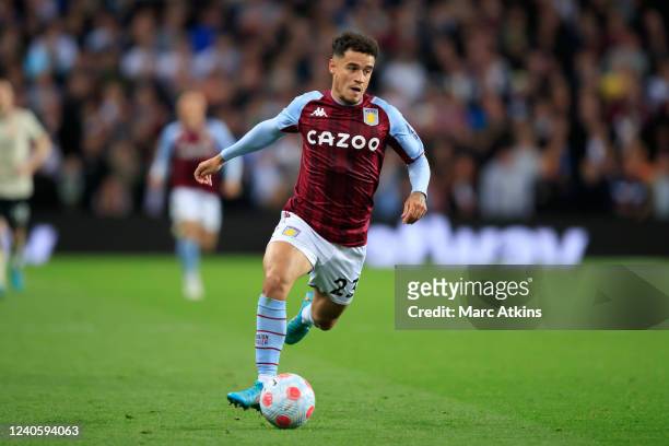 Philippe Coutinho of Aston Villa during the Premier League match between Aston Villa and Liverpool at Villa Park on May 10, 2022 in Birmingham,...