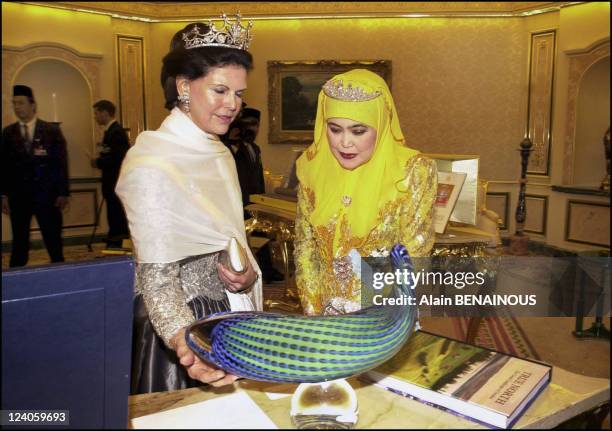 First state visit of His Majesty King Carl XVI Gustaf and Her Majesty Queen Silvia to Brunei In Bandar Seri Begawan, Brunei Darussalam in February...