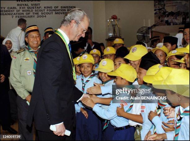 First state visit of His Majesty King Carl XVI Gustaf and Her Majesty Queen Silvia to Brunei In Bandar Seri Begawan, Brunei Darussalam in February...