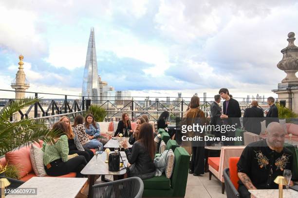 General view at the VIP launch party for Wagtail, London's newest luxury rooftop bar and restaurant with 360 degree views of London Skyline, on May...