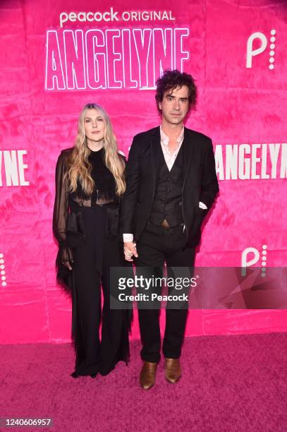Angelyne Premiere Event at the Pacific Design Center in California, May 10th, 2022 -- Pictured: Lily Rabe, Hamish Linklater --