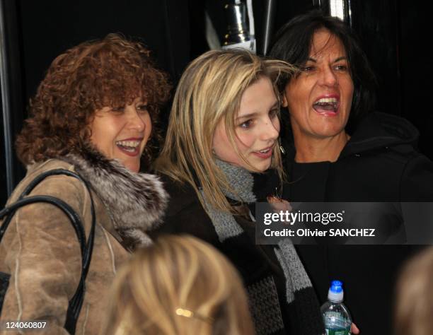 Romantic walk for Cecilia's daughter Jeanne-Marie Martin and boyfriend Gurvan Rallon in the streets of Broadway In New York, United States On March...