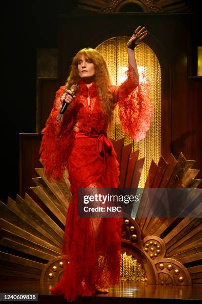 Episode 1651 -- Pictured: Musical guest Florence + The Machine performs on Wednesday, May 11, 2022 --