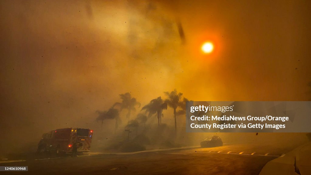 Homes destroyed as Laguna Niguel brush fire rips through Orange County coastal community