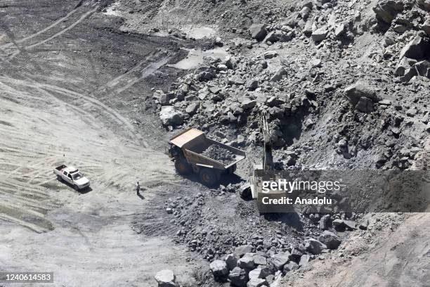 View of Gol-Gohar iron mine, one of the largest iron deposits in the Middle East, in Sirjan, Iran on May 11, 2022. The iron ore district, which...