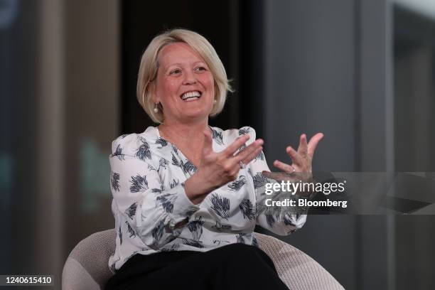 Alison Rose, chief executive officer of NatWest Group Plc, during a Bloomberg Television interview in London, UK, on Tuesday, May 3, 2022. "The...