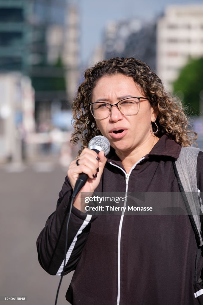 Environmental Activists Demonstrate In The EU District