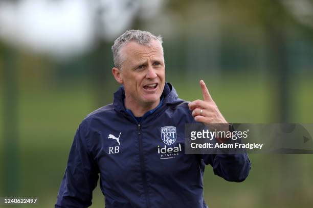 Richard Beale head coach / manager of West Bromwich Albion at West Bromwich Albion Training Ground on May 12, 2022 in Walsall, England.