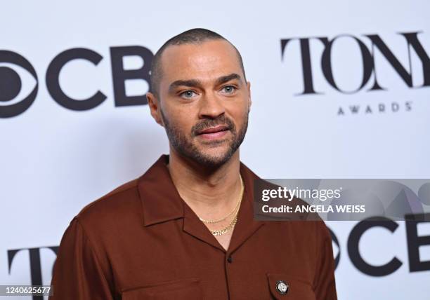 Actor Jesse Williams attends the 2022 Tony Awards Meet The Nominees press event in New York, on May 12, 2022.