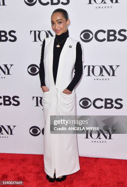 Nominee Ruth Negga attends the 2022 Tony Awards Meet The Nominees press event in New York, on May 12, 2022.