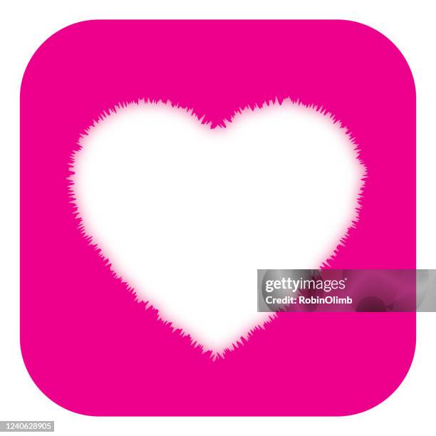 illustrations, cliparts, dessins animés et icônes de cadre de coeur de furry - furry heart