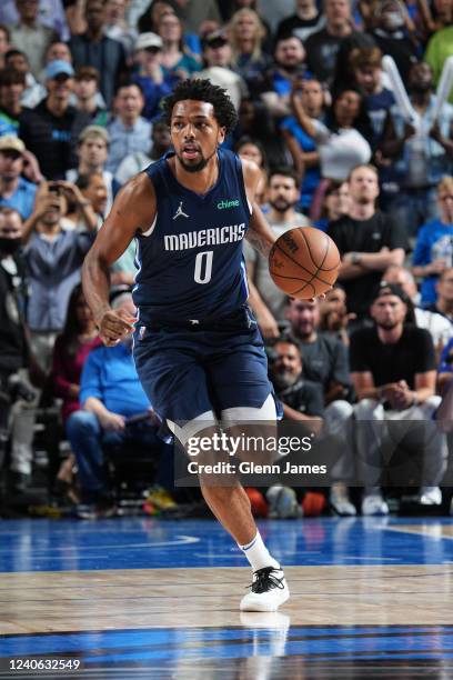 Sterling Brown of the Dallas Mavericks drives to the basket during the game against the Phoenix Suns during Game 6 of the 2022 NBA Playoffs Western...