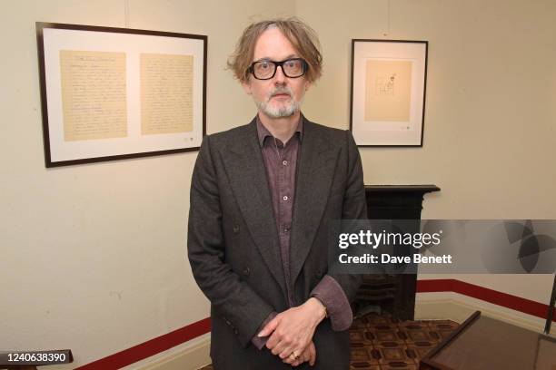 Jarvis Cocker attends an exclusive preview of his new exhibition "Good Pop, Bad Pop" at The Gallery Of Everything on May 13, 2022 in London, England.