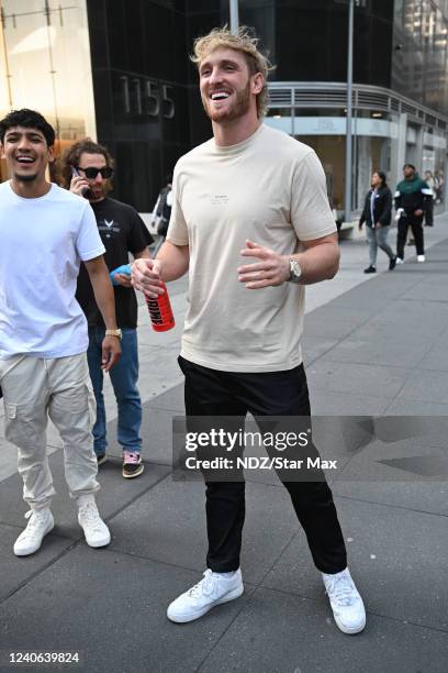 Logan Paul is seen on May 12, 2022 in New York City.