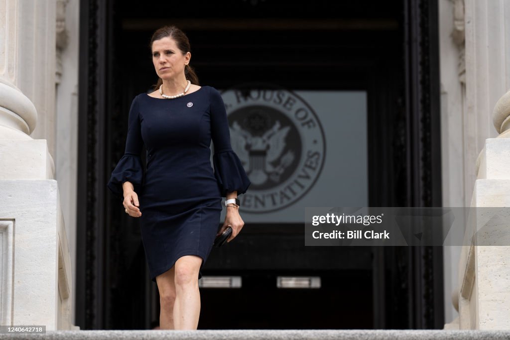 Nancy Ruth Mace Rep. Nancy Mace, R-S.C., walks down the House steps of the Capitol ...
