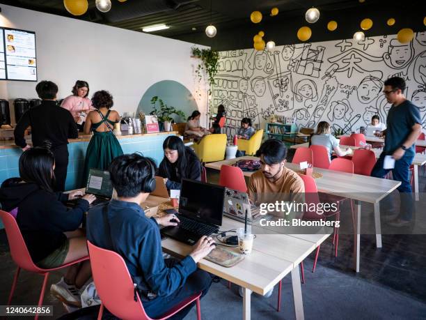 Customers at the Cha Community bubble tea restaurant in Waco, Texas, US, on Friday, May 6, 2022. As the Small Business Administration moves to shut...