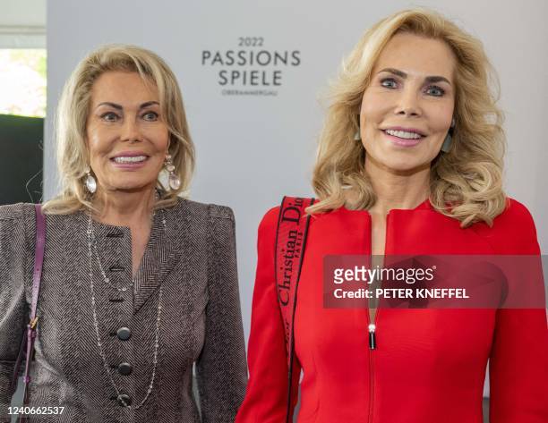 German entrepreneur Renate Thyssen-Henne und Princess Gabriele zu Leiningen attend the state reception, on the sidelines of the premiere for the 42nd...