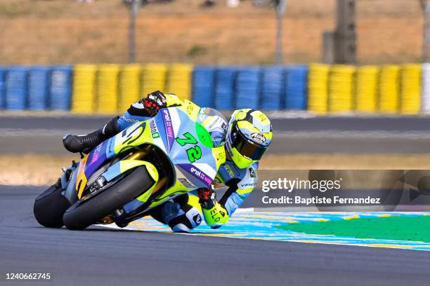 Alessio FINELLO of Felo Gresini MotoE during the MotoE first Race of Grand Prix of France on May 14, 2022 in Le Mans, France.