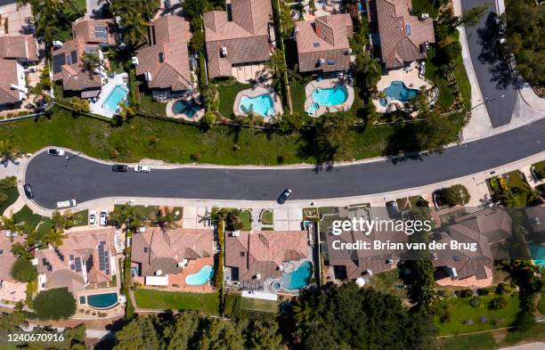 Calabasas, CA Aerial views of homes around Calabasas Country Club Friday, May 13, 2022 in Calabasas, CA.