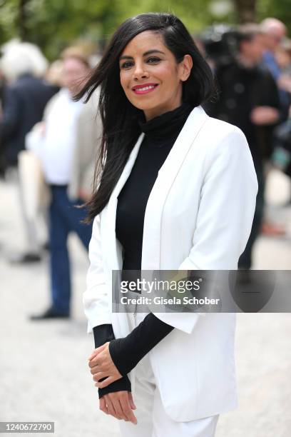 Collien Ulmem-Fernandes during the 42nd Oberammergauer Passionsspiele at Passionstheater on May 14, 2022 in Oberammergau, Germany.