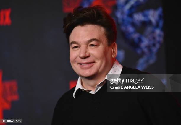 Canadian actor Mike Myers attends "Stranger Things" season 4 premiere at Netflix Brooklyn in New York City on May 14, 2022.