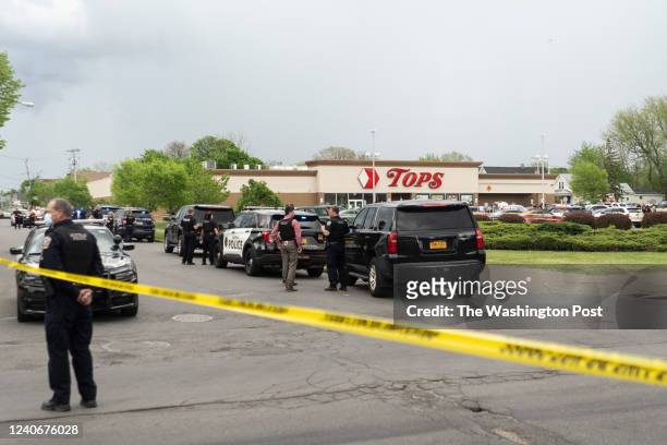 Shooter has been taken into custody after firing on multiple people at the Tops Friendly Market on Jefferson Avenue and Riley Street in Buffalo on...