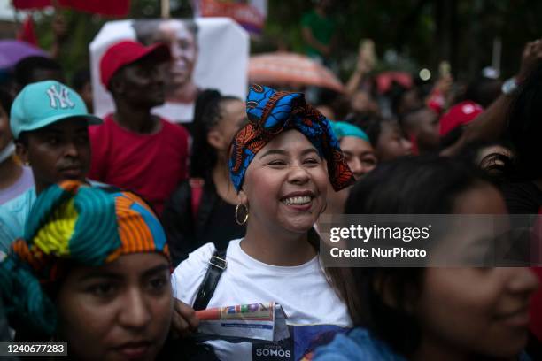 Election campaign act of the vice-presidential candidate for the coalition Pacto Histórico, Francia Márquez, in Santander de Quilichao, Cauca, on May...