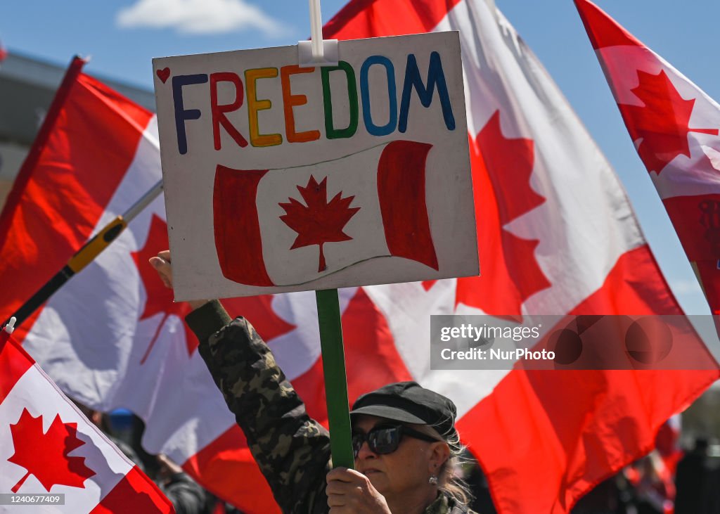 Alberta Wide Freedom Convoy - No More Mandates Protest In Edmonton