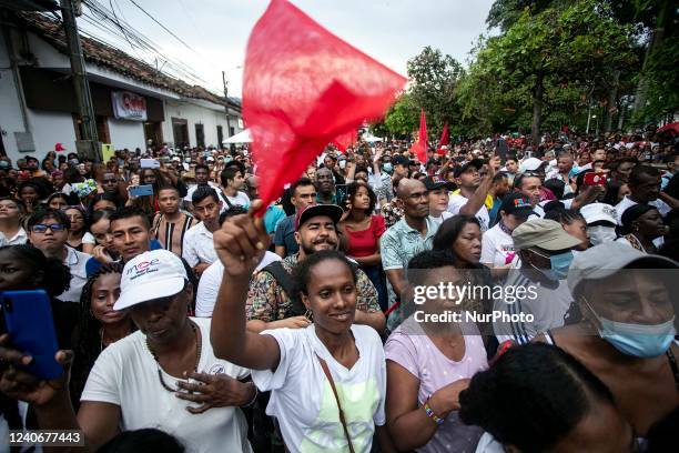 Election campaign act of the vice-presidential candidate for the coalition Pacto Histórico, Francia Márquez, in Santander de Quilichao, Cauca, on May...