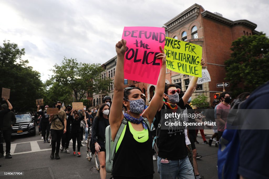 Protests Against Police Brutality Over Death Of George Floyd Continue In NYC