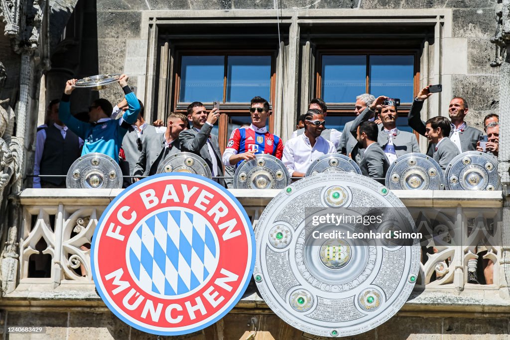 FC Bayern Muenchen Celebrates Winning The Bundesliga
