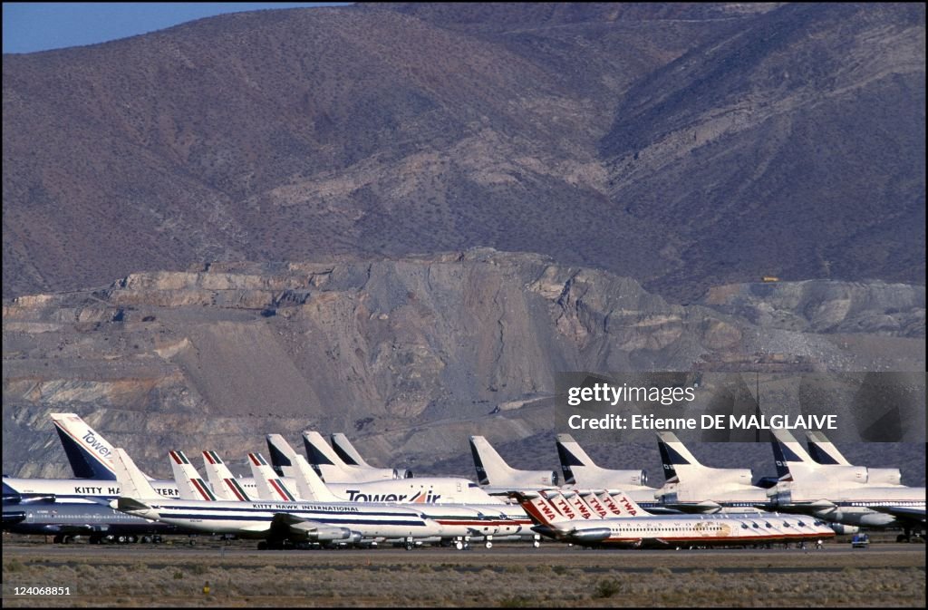 Aircraft Storage At Mojave Airport In California, United States In December, 2001.