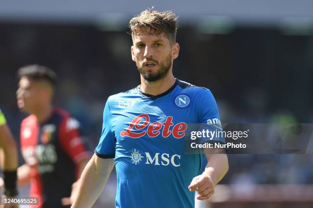 Dries Mertens of SSC Napoli during the Serie A match between SSC Napoli and Genoa CFC at Stadio Diego Armando Maradona Naples Italy on 15 May 2022.