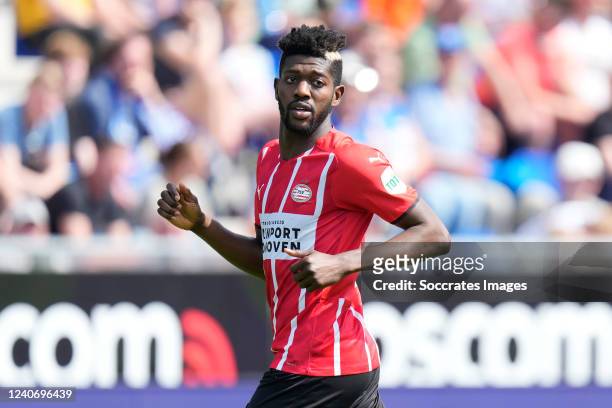 Ibrahim Sangare of PSV during the Dutch Eredivisie match between PEC Zwolle v PSV at the MAC3PARK Stadium on May 15, 2022 in Zwolle Netherlands