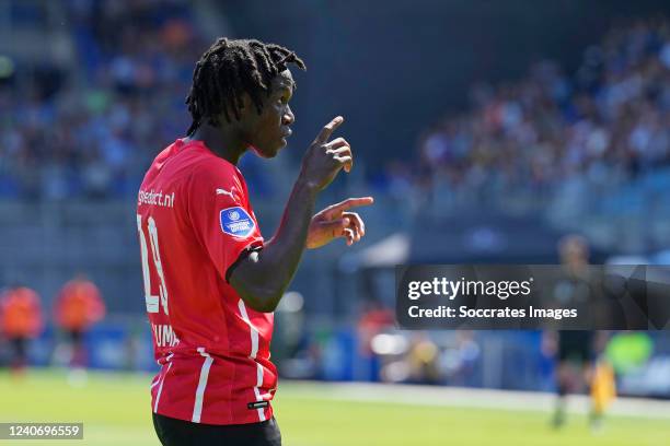 Bruma of PSV during the Dutch Eredivisie match between PEC Zwolle v PSV at the MAC3PARK Stadium on May 15, 2022 in Zwolle Netherlands