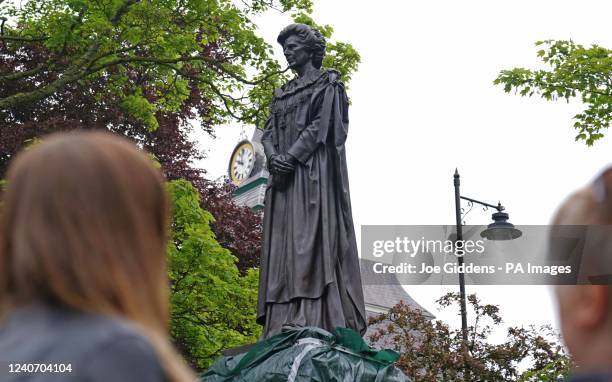 The newly installed statue of Baroness Margaret Thatcher in her home town of Grantham, Lincolnshire. Picture date: Monday May 16, 2022.