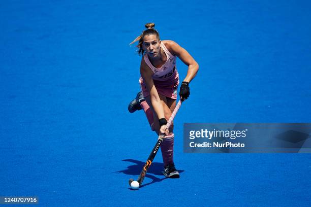 Sofia Toccalino of Argentina in action during the FIH Hockey Pro League Women game between Spain and Argentina at Estadio Betero, May 15 Valencia,...
